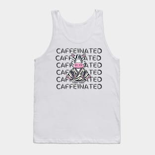 Caffeinated Zebra Tank Top